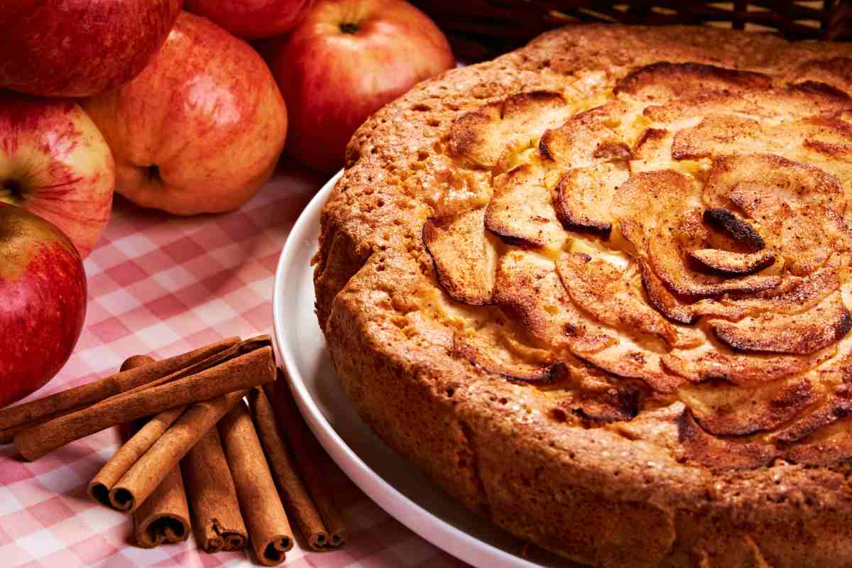 torta di mele con cannella