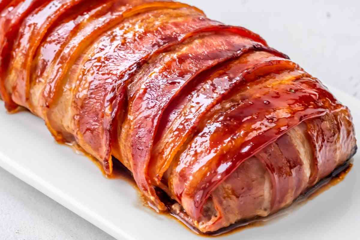 polpettone bardato con pancetta